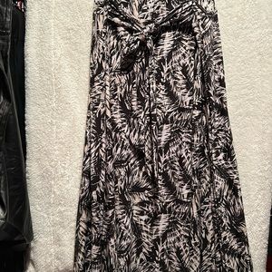 Long black and khaki skirt